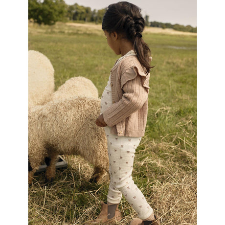 Lil'Atelier Turtledove Melange Nmfnalu Wo/Mo Ls Slim Topp Lil