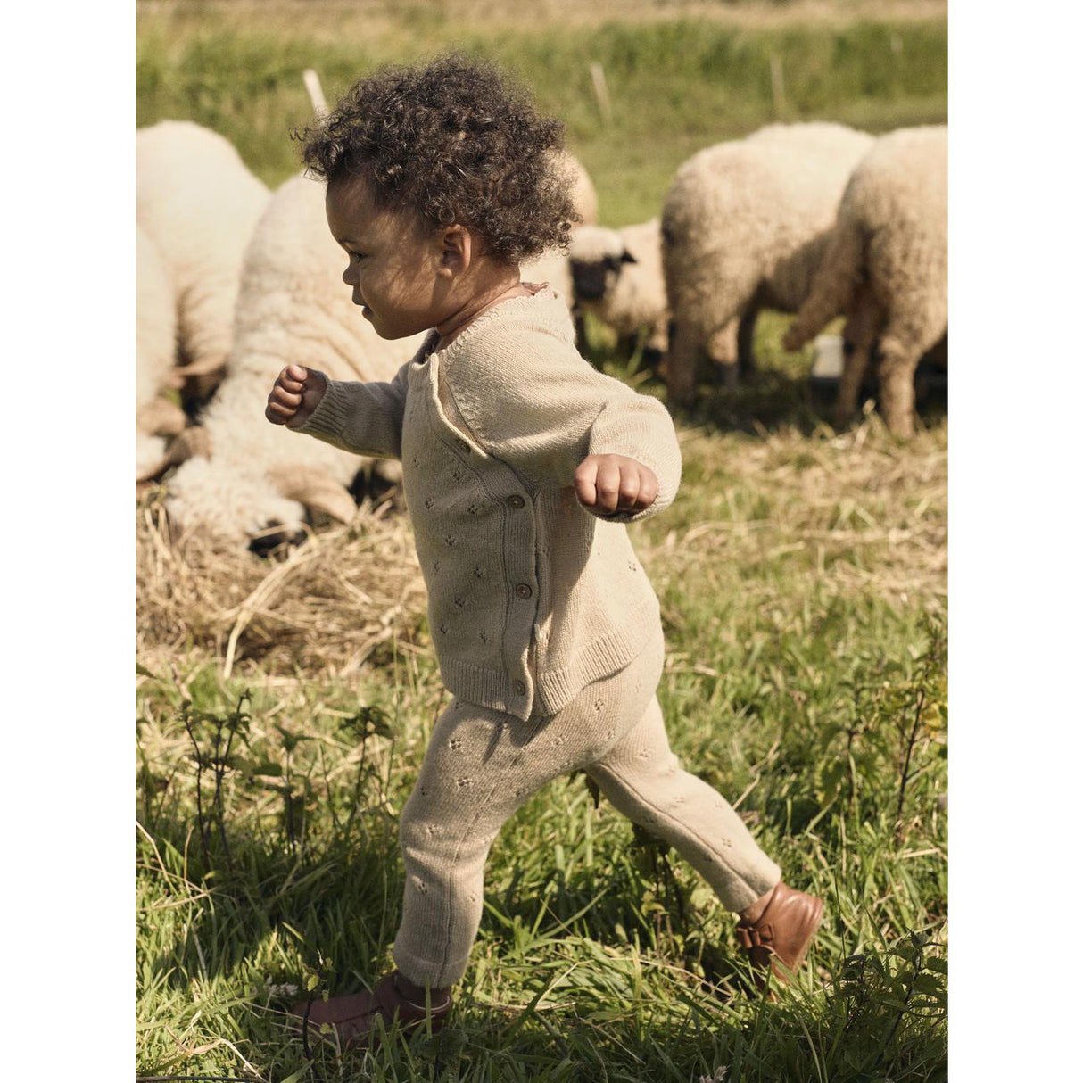 Lil'Atelier Safari Melange Nbnnalio Ls Omlott Stickad Lil