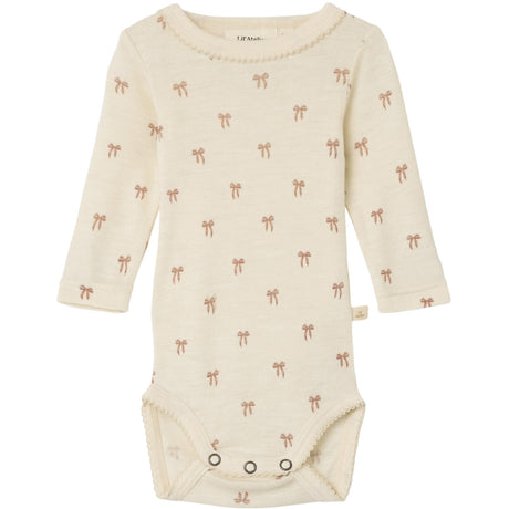 Lil'Atelier Turtledove Melange Nbfnalu Ls Wo/Mo Slim Body Lil Noos