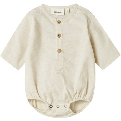 Lil'Atelier Turtledove Nbmotto Ls Loose Skjorta Body Lil
