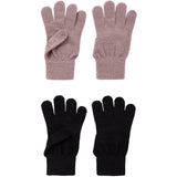 Name It Black Woodrose Nkfmagic Glitter Handskar 2P