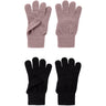 Name It Black Woodrose Nkfmagic Glitter Handskar 2P