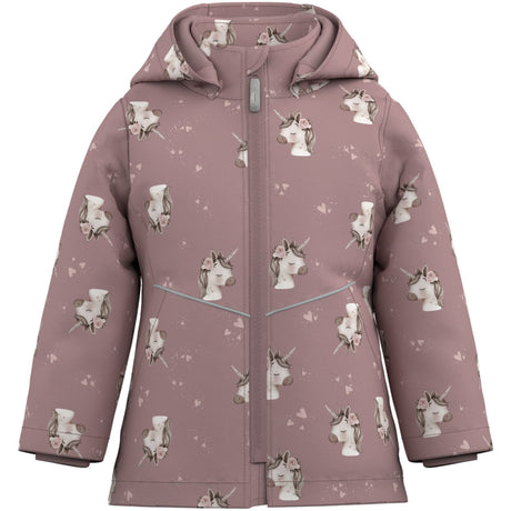 Name It Woodrose Unicorn Nmfmaxi Pa Jacka Aop Noos