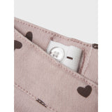 Name It Burnished Lilac Heart Nmfrose Straight Aop Twill Byxor 7218-Yf