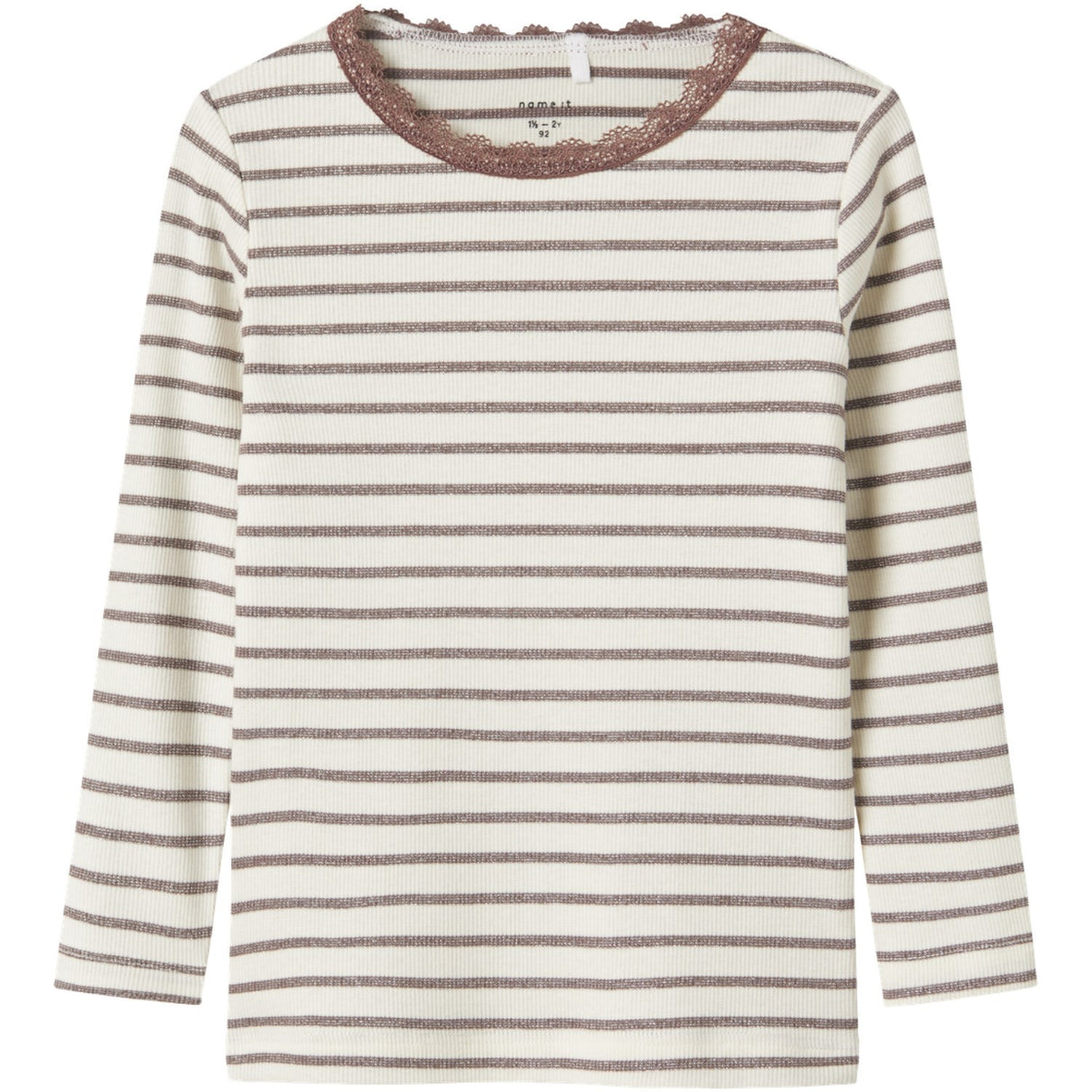 Name It Peppercorn Nmfnette Slim Ls Topp