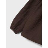 Name It Seal Brown Nmfolyssa Ls Blus