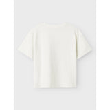 Name It Cloud Dancer Nkfsuka Rollings Ss Nreg Topp Box Unv