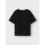 Name It Black Nkfsuri Defleppard Ss Nreg Topp Box Unv