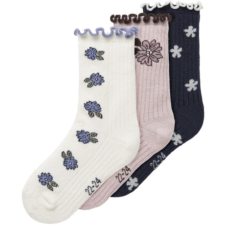 Name It Navy Blazer Nmfoalia 3-Pack Strumpor