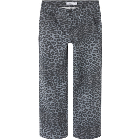 Name It Night Owl Grey Leopard Nkfrose Wide Twi Byxor 4444-Td Noos