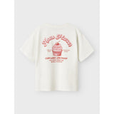 Name It Cloud Dancer Red Alert Nkfneata Ss Nreg Topp