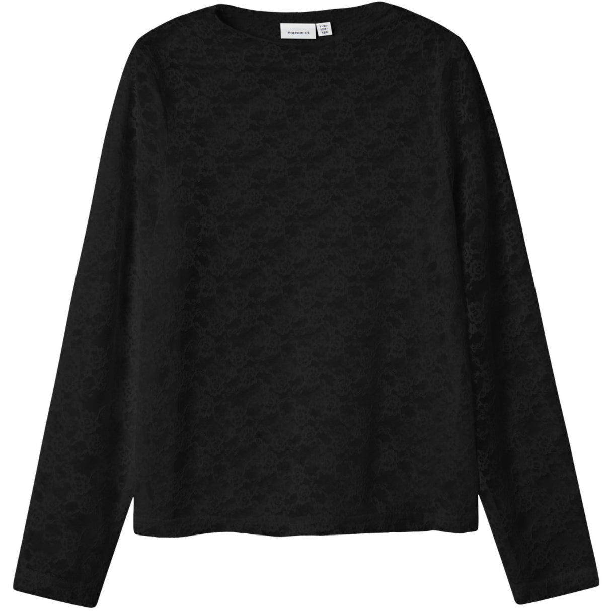 Name It Black Nkfnace Ls Topp