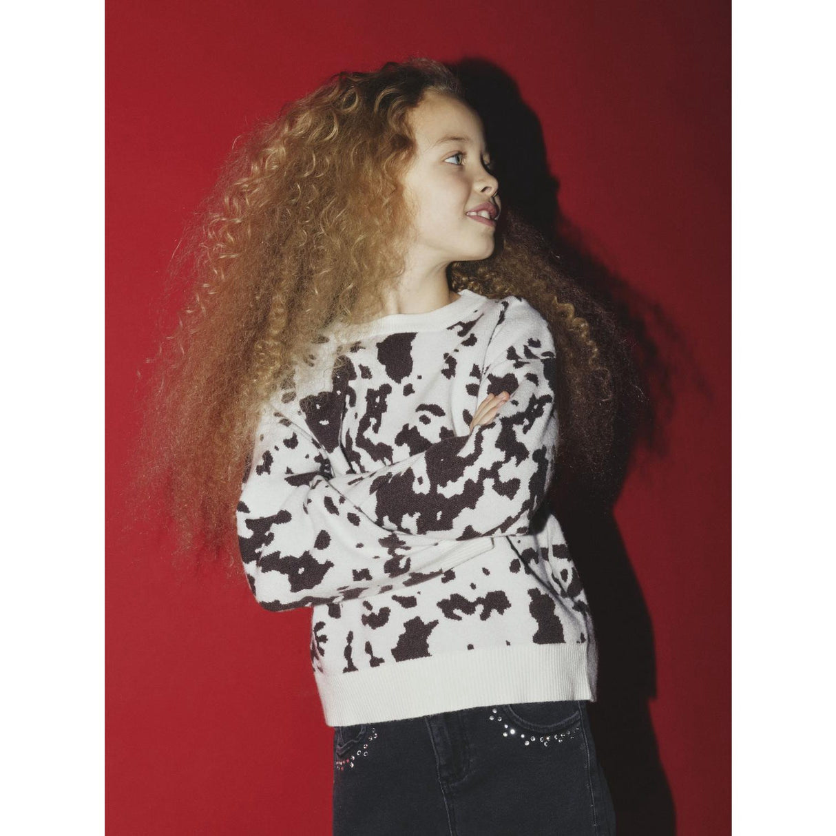 Name It Seal Brown Cow Nkforkide Ls Stickad Box