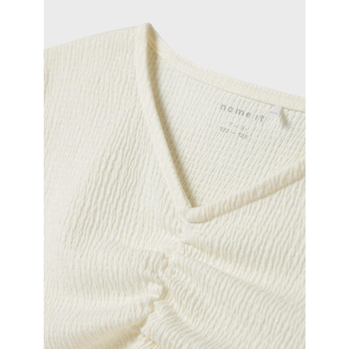 Name It Cloud Dancer Nkfodny Ls Slim Topp