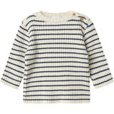 Name It Insignia Blue Cloud Dancer Nbmostripe Ls Stickad