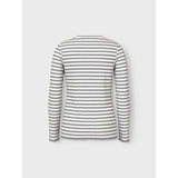 Name It Grey Melange Cloud Dancer Nkfvemma Ls Slim Topp