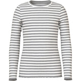 Name It Grey Melange Cloud Dancer Nkfvemma Ls Slim Topp