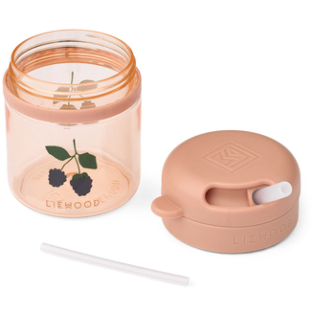 LIEWOOD Berry / Pale Tuscany Pavia Tritan Strån Kopp 280ml