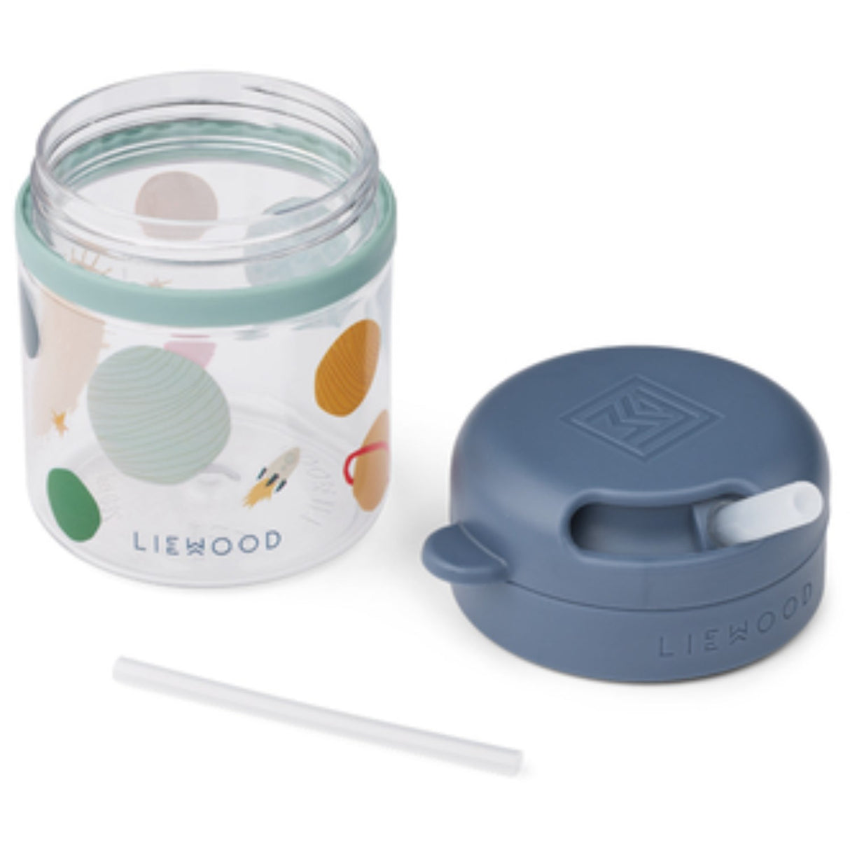LIEWOOD Universe / Classic Navy Pavia Tritan Strån Kopp 280ml