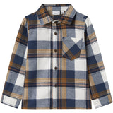 Name It Insignia Blue Nmmowenta Ls Nreg Skjorta