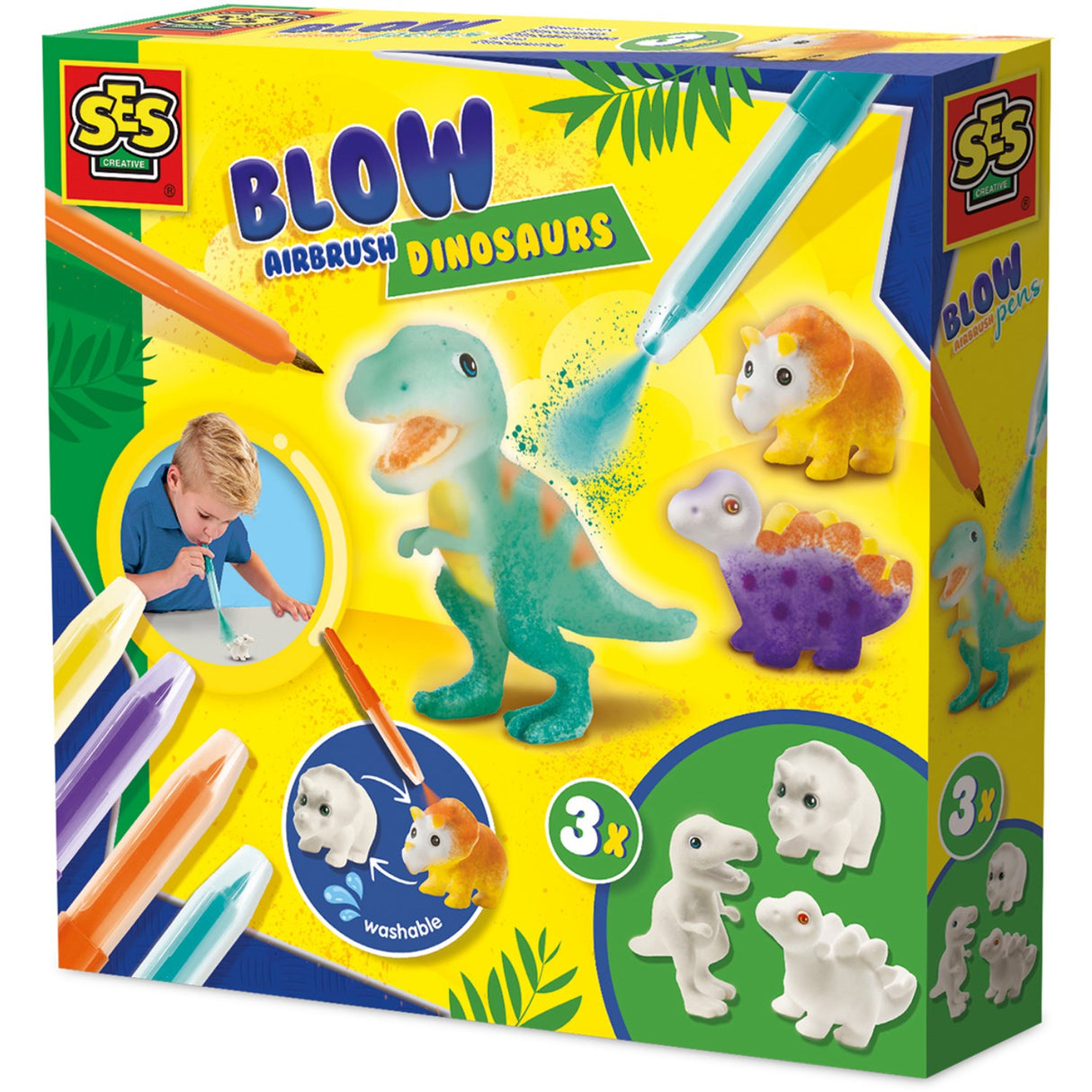 SES Creative Andning Markörer Dinosaurier