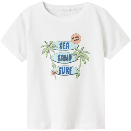 Name It Bright White Sea Nmmvux Ss Topp