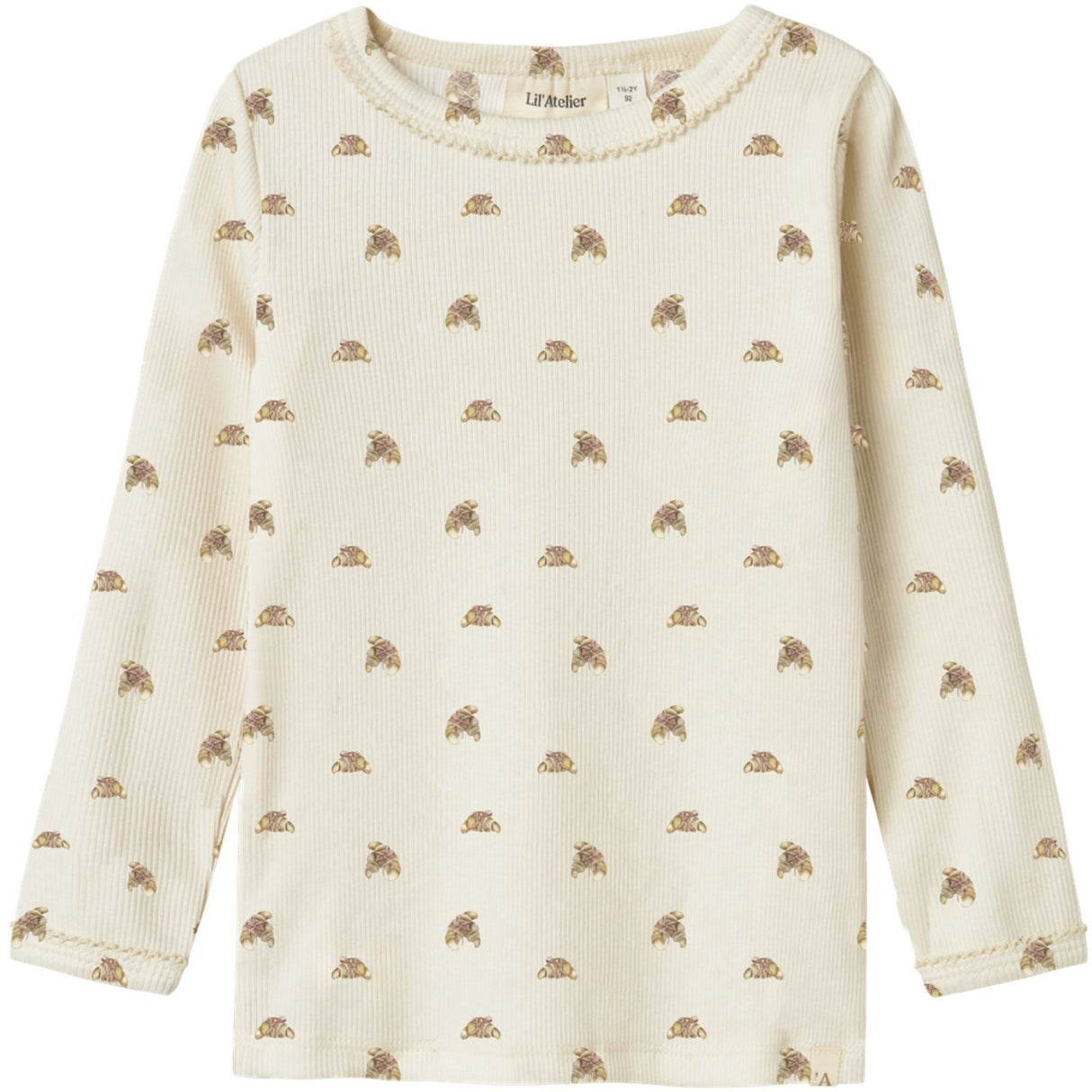 Lil'Atelier Turtledove Croissant Nmflavo Egi Ls Slim Topp Lil