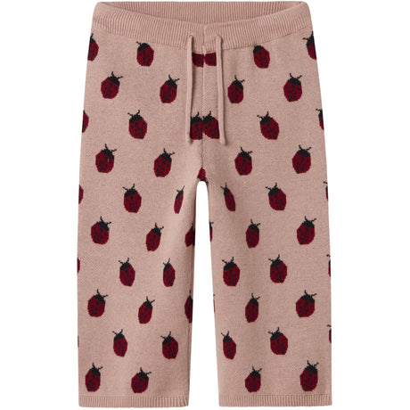 Lil'Atelier Misty Rose Nmflulio Wide Stickad Ancle Byxor Lil