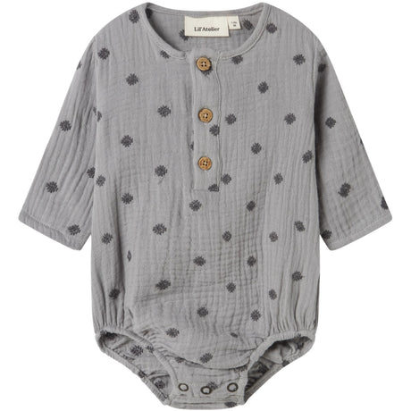 Lil'Atelier Ultimate Grey Nbmkoala Ls Loose Skjorta Body Lil
