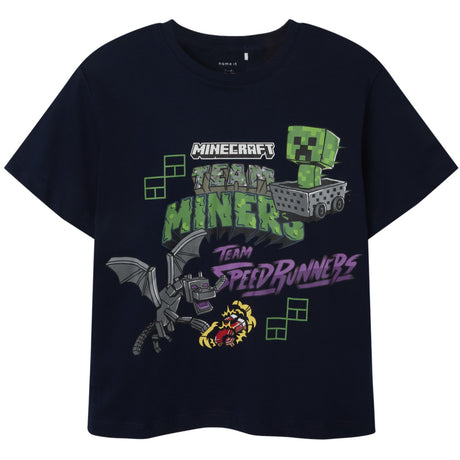 Name It Navy Blazer Nkmjahi Minecraft Nreg Ss Topp Noos Bfu