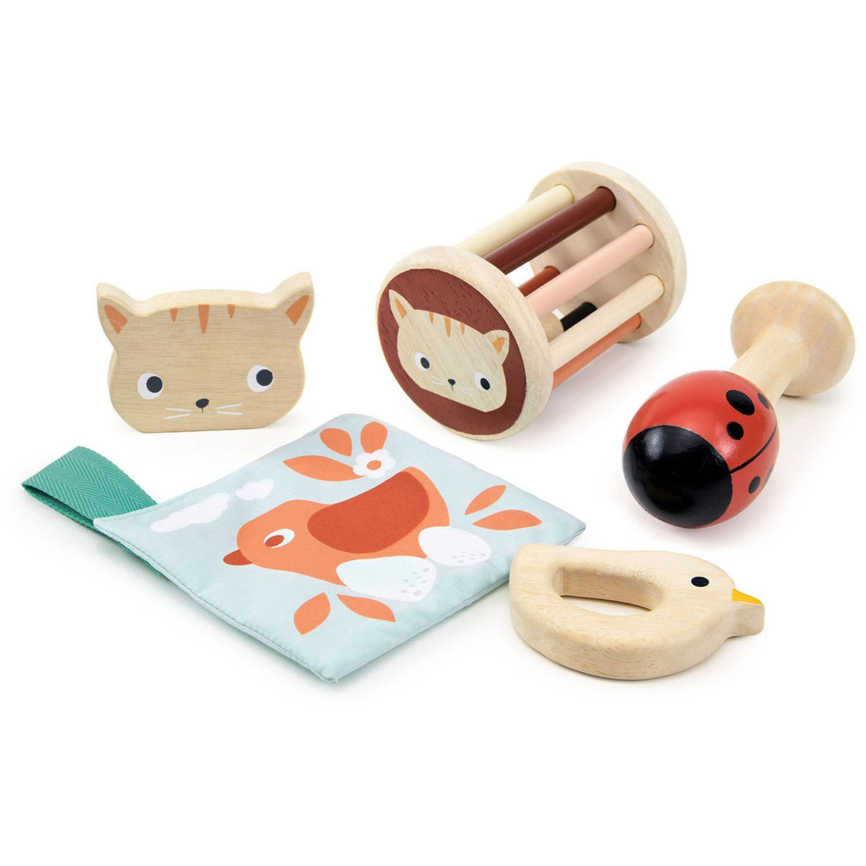 Mentari Rattle Set Trädgårdstema