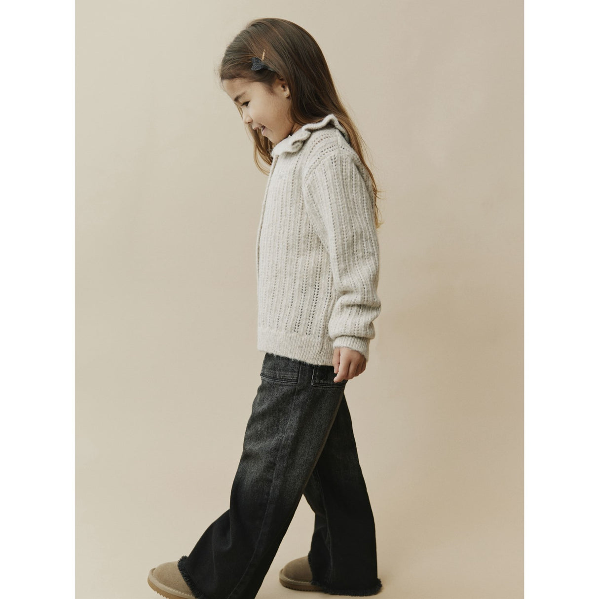 Sofie Schnoor Ecru Melange HennySK Cardigan