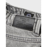 Name It Light Grey Denim Nkfrose Hw Wide Jeans Destr 1411-Be Noos