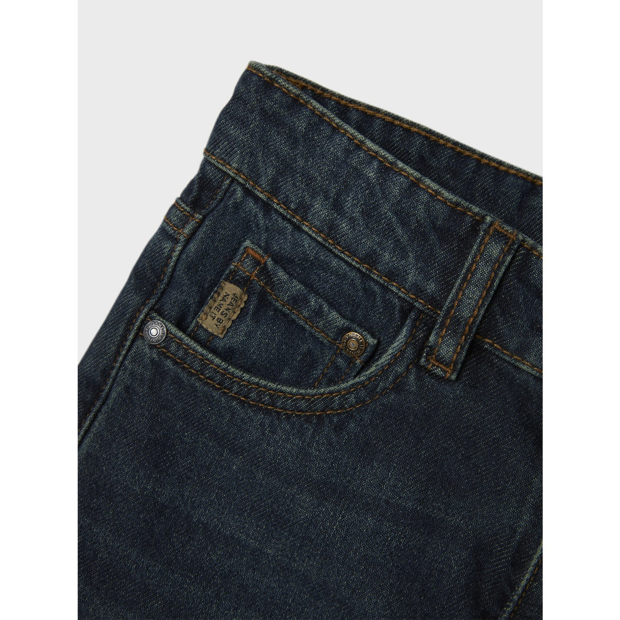 Name It Vintage Dark Blue Denim Nkmryan Straight Jeans 3418-Be Noos