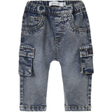 Name It Dark Blue Denim Nbmben Baggy Cargo Jeans 2727-Yb Noos