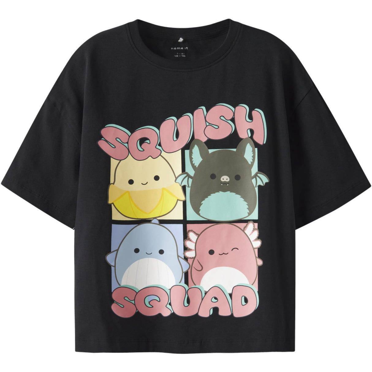 Name It Black Nkfjixera Squish Ss Rlx Topp Box Bfu