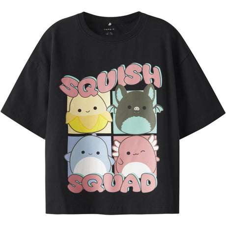 Name It Black Nkfjixera Squish Ss Rlx Topp Box Bfu