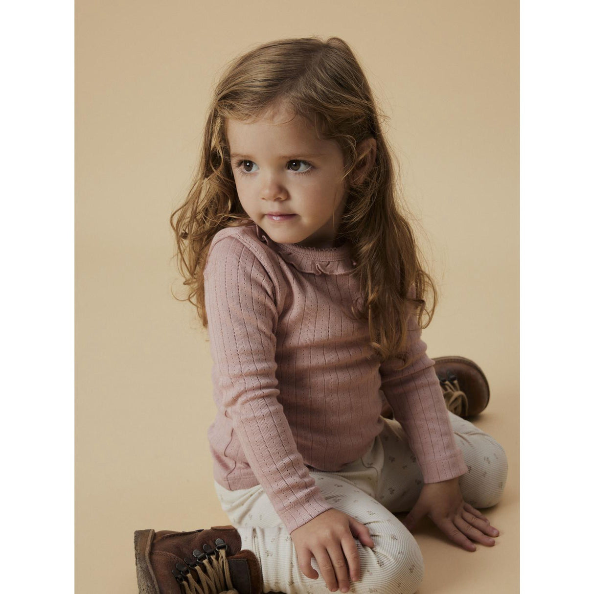 Lil'Atelier Misty Rose Nmfrachel Nis Ls Slim Topp Lil Noos