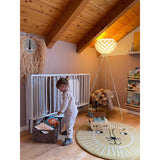 tiSsi® White Laquer Jori Sammenklappelig Säng Massiv Bok