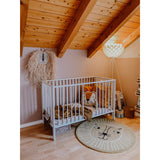 tiSsi® White Laquer Jori Sammenklappelig Säng Massiv Bok