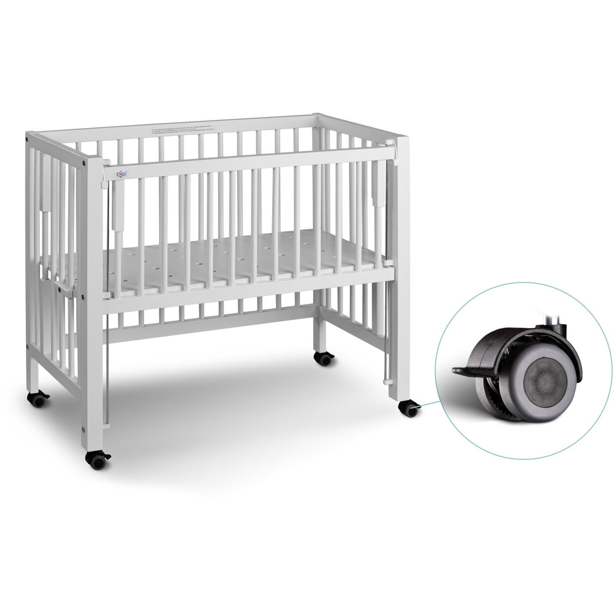 tiSsi® White Laquer Sophie Barneseng Massiv Bok