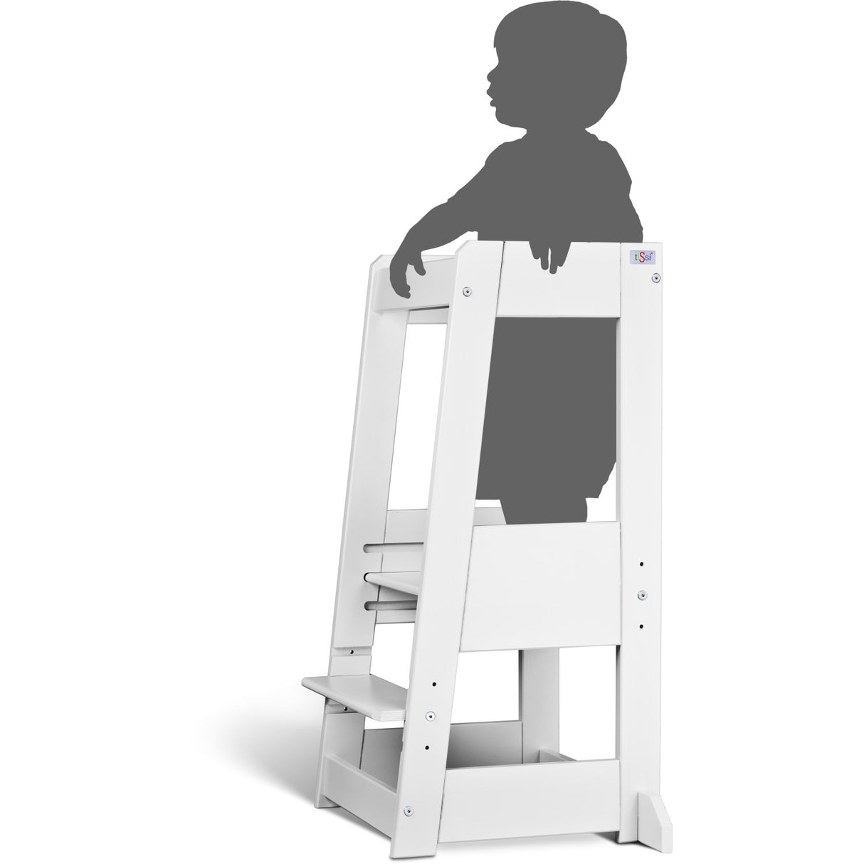 tiSsi® White Laquer Felix Lärande Torn Massiv Bok