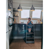 tiSsi® Grey Laquer Felix Lärande Torn Massiv Bok