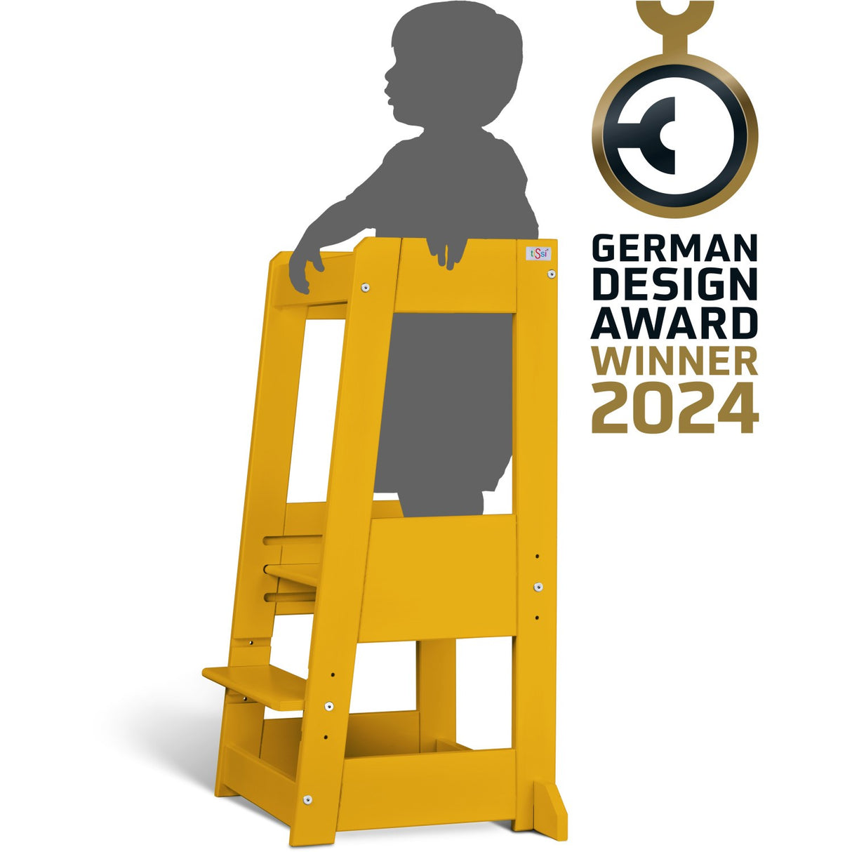 tiSsi® Sun Yellow Laquer Felix Lärande Torn Massiv Bok