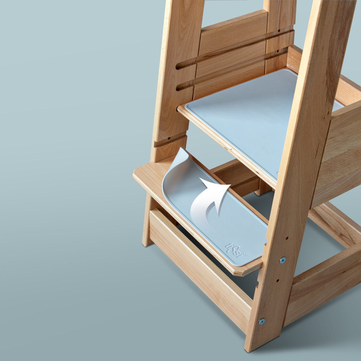 tiSsi® Grey Felix Skridsikre Måtter - Sett Med 2 Til Lärande Torn Felix