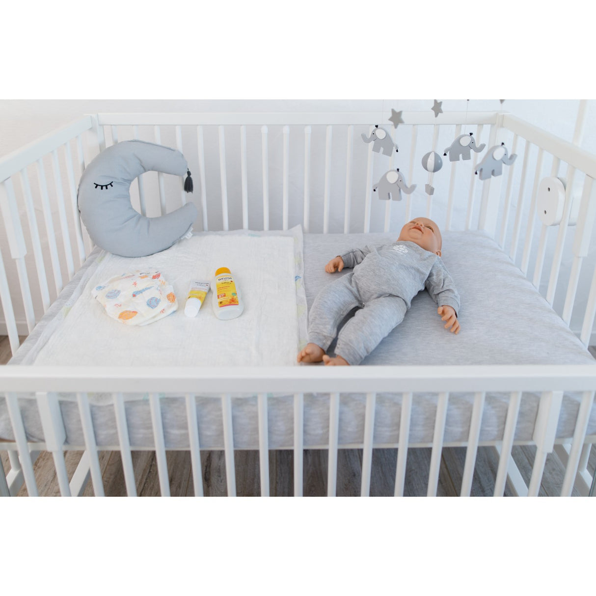 tiSsi® White Laquer Hajo Barneseng Massiv Bok