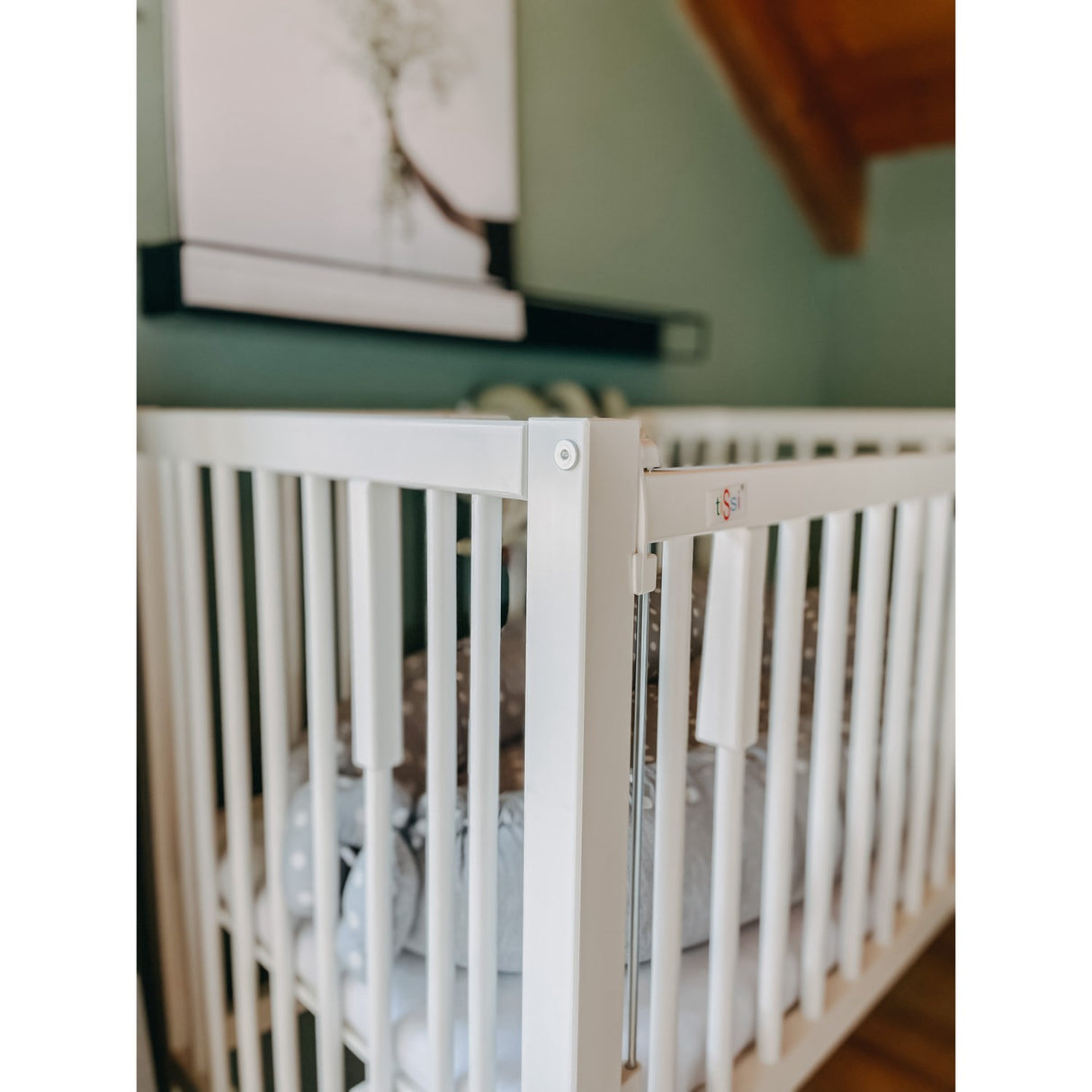 tiSsi® White Laquer Maxi Barneseng Massiv Bok