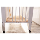 tiSsi® White Laquer Jori Sammenklappelig Säng Massiv Bok