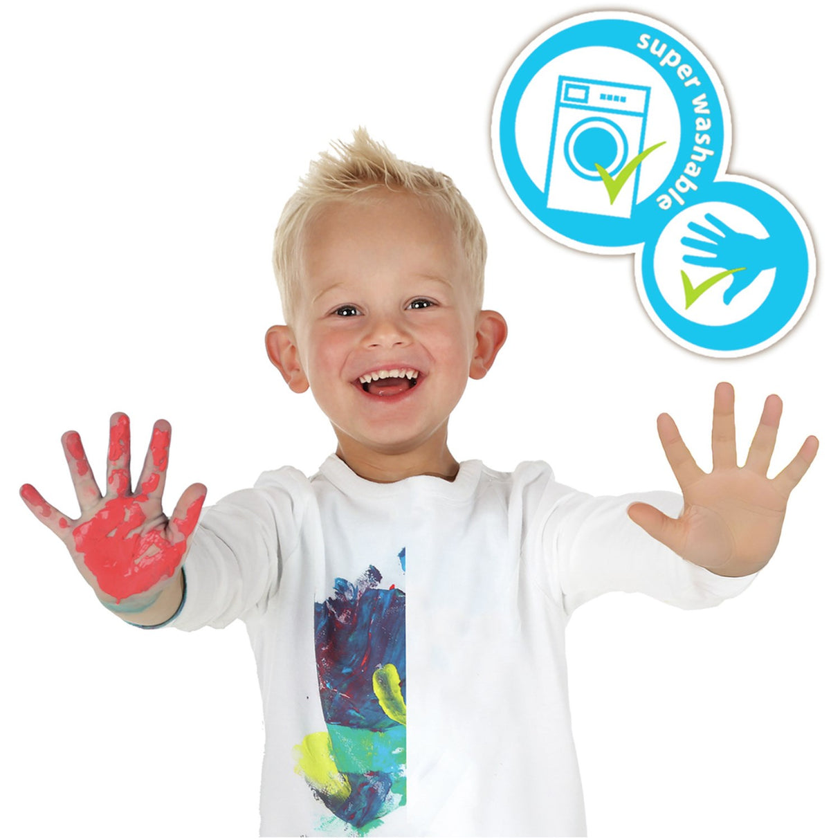 SES Creative Fingerfärg Mega Set 6X110Ml