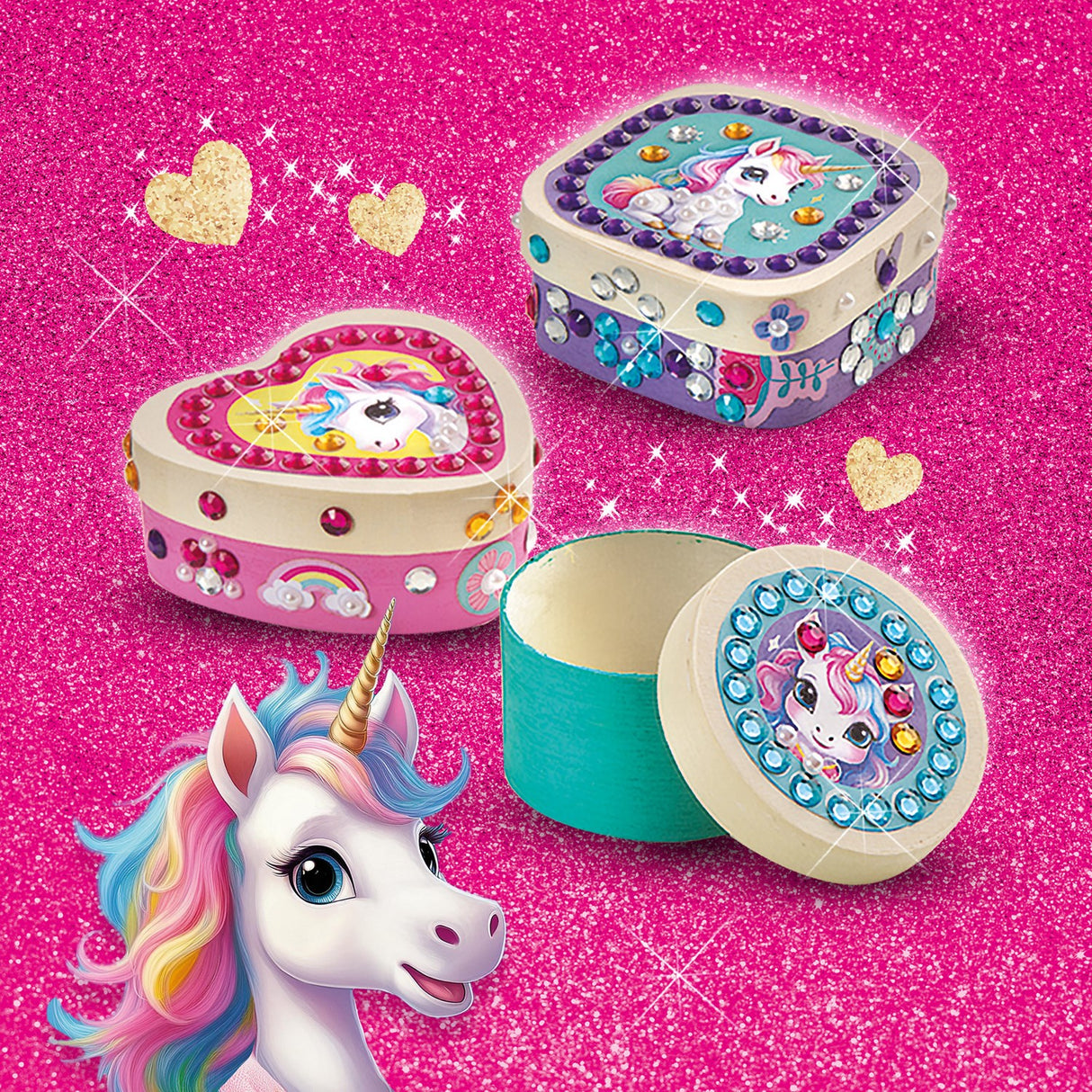 SES Creative Diamond Mosaic Unicorn Smyckeskrin